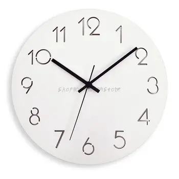 Скандинавские большие цифровые часы Настенные Современная спальня Бесшумные Необычные часы Офис Кухня Интерьер Horloge Murale Home Decor YX50WC