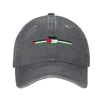 Изготовленная На Заказ Хлопчатобумажная Карта Флага Палестины Бейсболка Мужчины Женщины Регулируемый Палестинский Флаг Патриотическая Шляпа Папы Спортивная