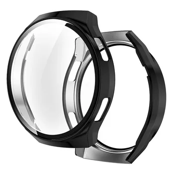 Для Huawei Watch GT2e Защитная Оболочка All-inclusive Прозрачный Корпус Для ПК-часов С Покрытием Рамки и Закаленной Пленкой Для Защиты Экрана
