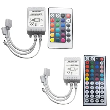 Светодиодный Контроллер 44 Клавиши LED IR RGB Controler box 1-2 Контроллера ИК-Пульт Дистанционного Управления Затемнителем DC12V Для RGB 3528 5050 Светодиодных Полосовых Светильников