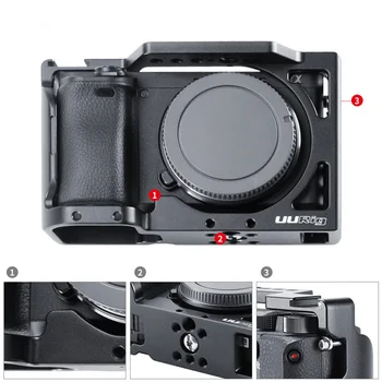 Портативные аксессуары, Износостойкая камера, крепление из алюминиевого сплава, прочный Легкий Черный держатель для видеоблогов для Sony A6400